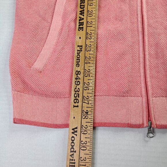 Tommy Bahama Coolside Island Zone Full Zip Vest Men's L Shellrossa Heather Pink - Picture 6 of 9